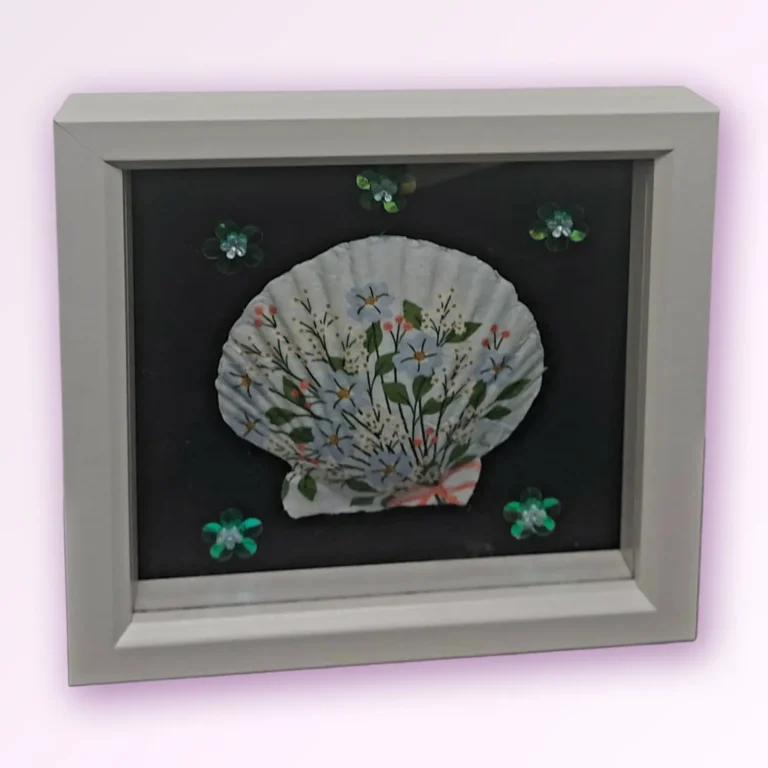 Ginkgo Leaf Framed Shell by Cynthia