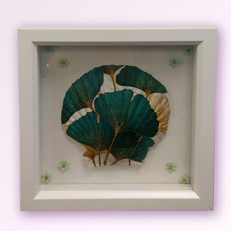 Ginko Leaf Framed Shell by Misbah