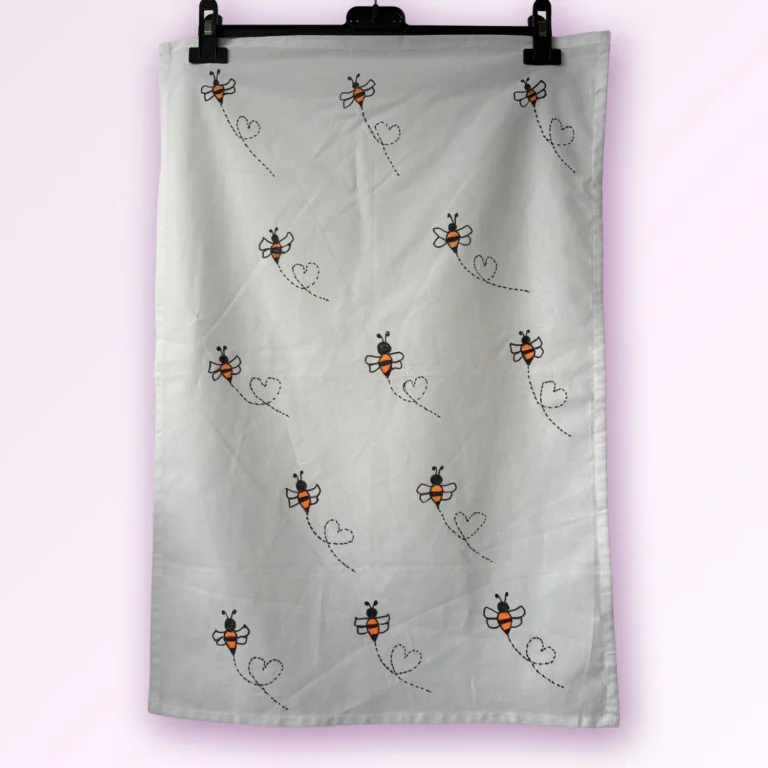 Bees Tea Towel by Talat