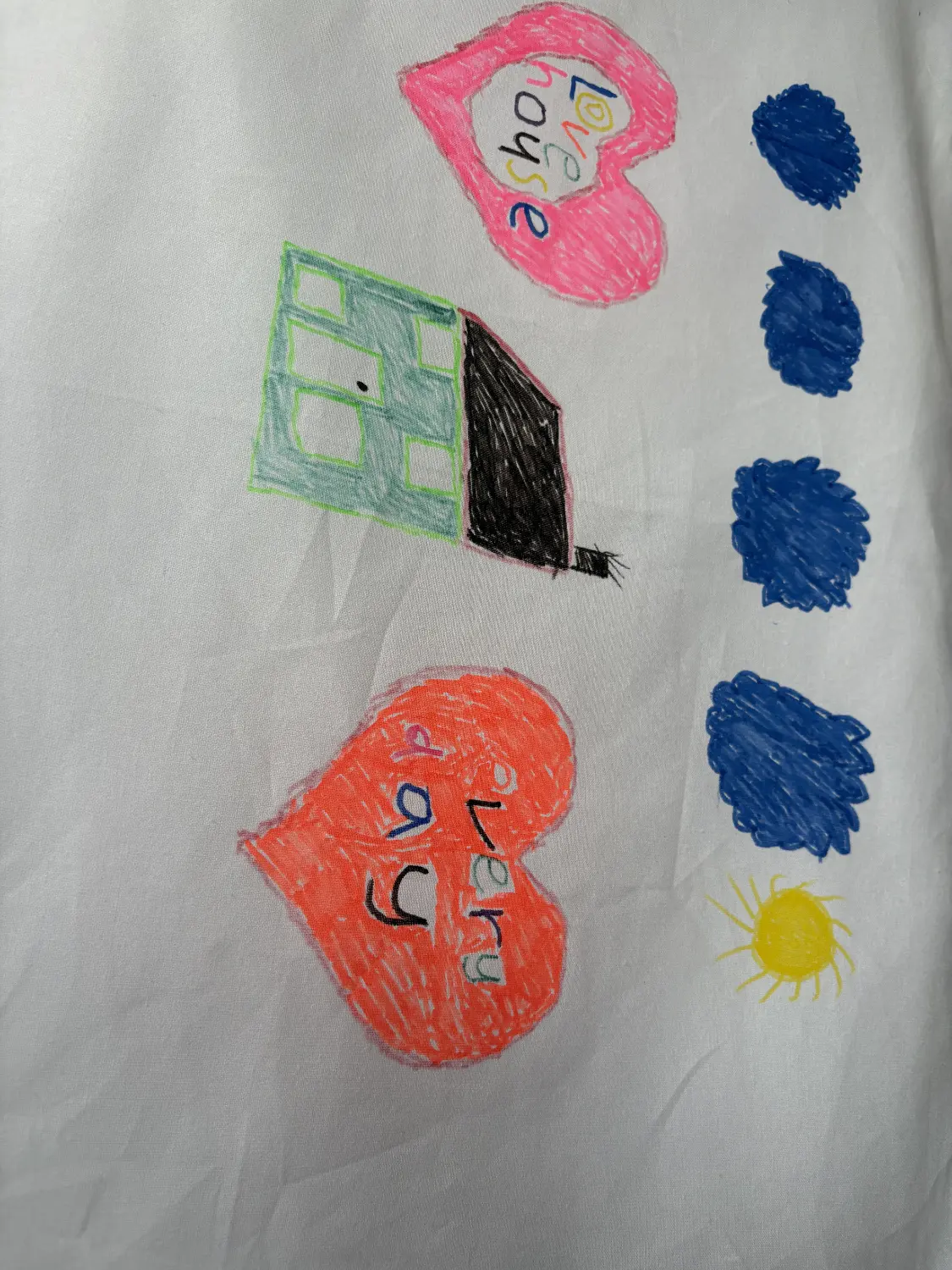 Love House 2 Tea Towel by Kweku