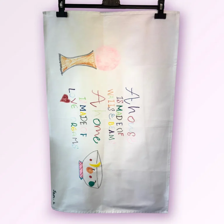 Hand-Painted Tea Towel by Sam