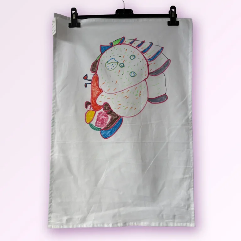 Hand-Painted Tea Towel by Cynthia