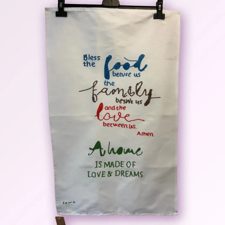 Hand-Painted Tea Towel by Sean