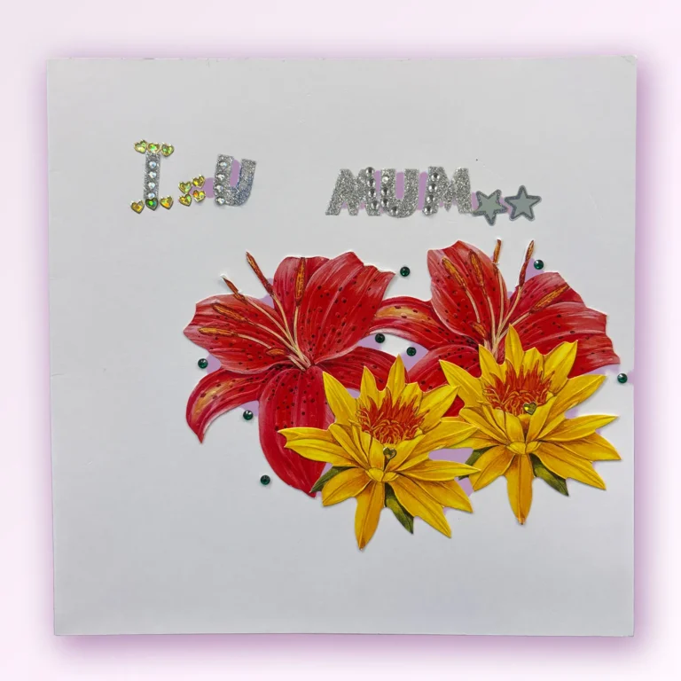 Mother's Day Card Flower design by Misbah