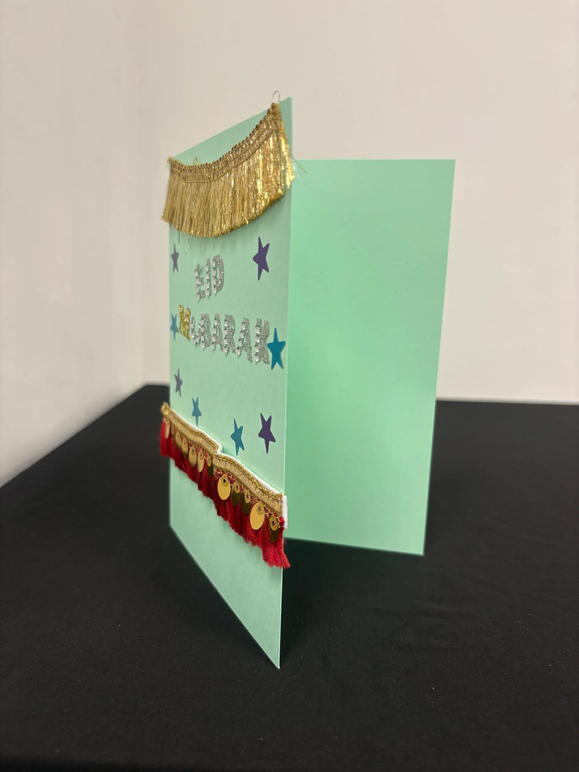 Ornate Gold Eid Card by Misbah