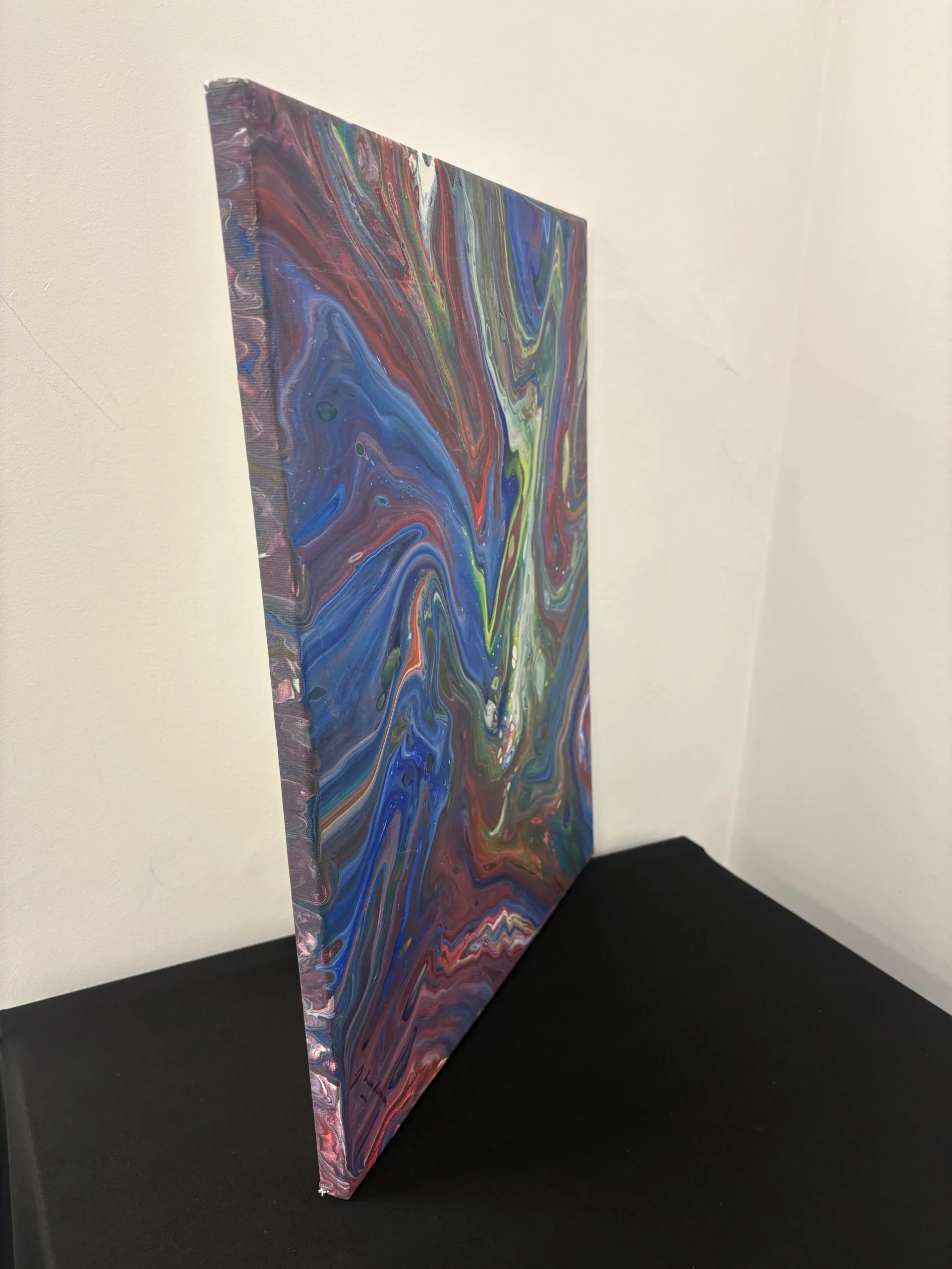 Large Abstract Painting on Canvas by Jan